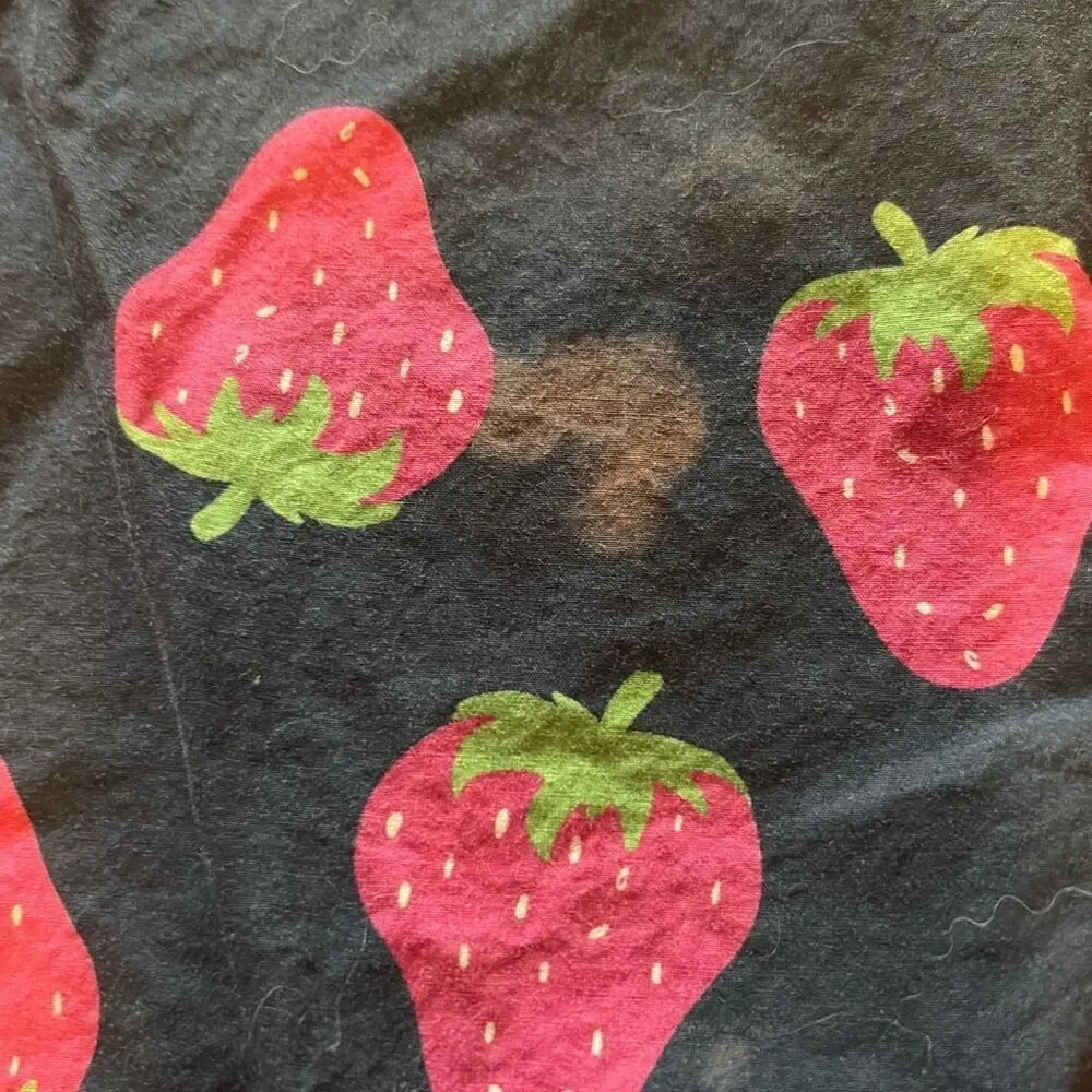 Petit Peony Strawberry Print B.T. Kids Seersucker Embroidered Tier Dress Girls 5